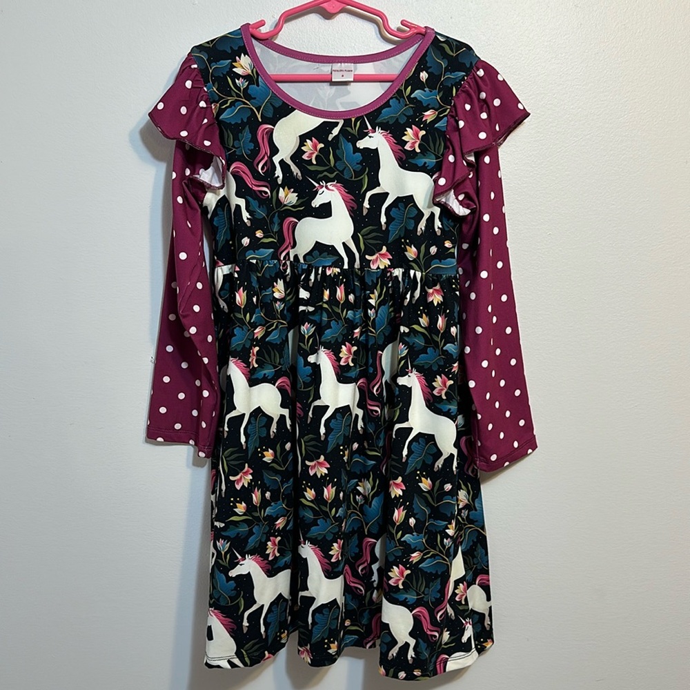 Penelope Plumm Girls Long-sleeve Dress size 8